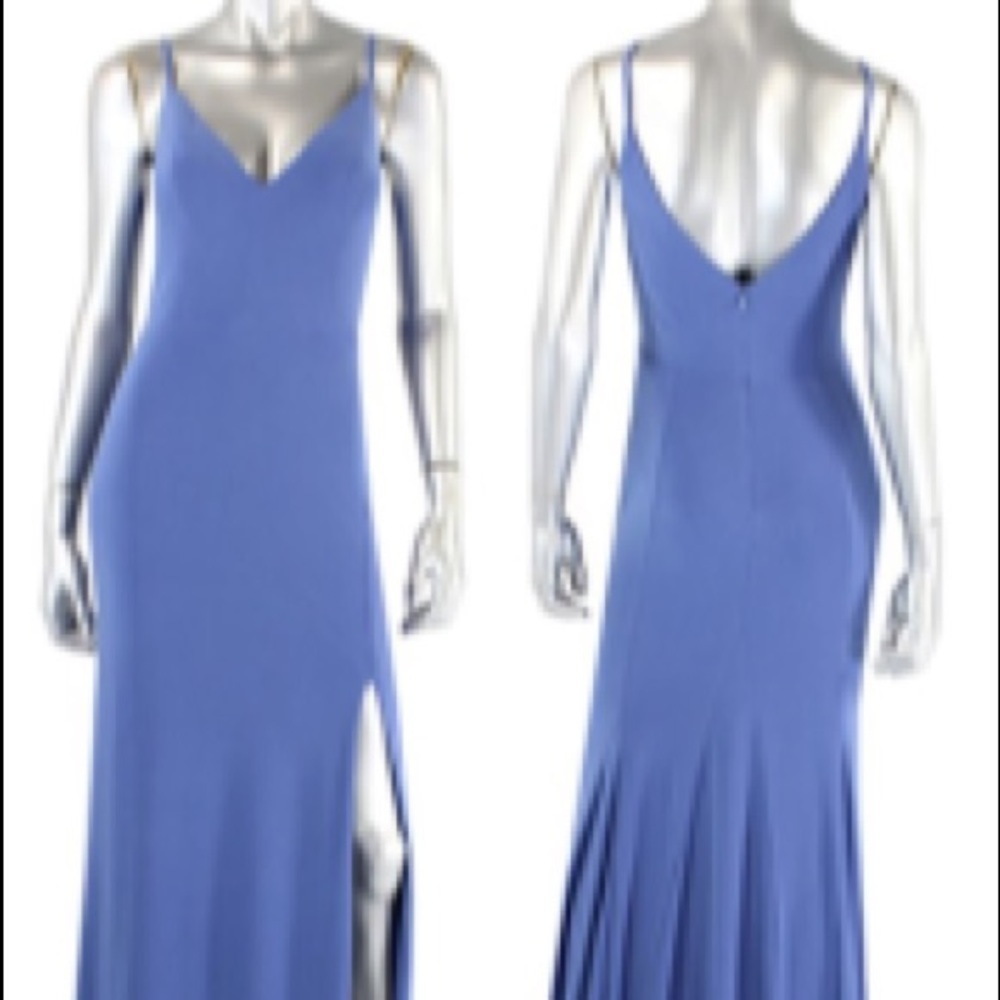 V-Neck Gown Periwinkle